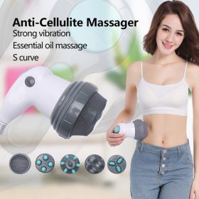 Electric Noiseless Vibration Kneading And Massage Roller Full Body Massager (option: US Plug-220V)