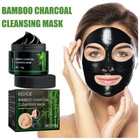 EELHOE Bamboo Charcoal Blackhead Removal Rip-Off Mask Moisturizing Blackhead Removal Acne Pore Shrinking Oil Control Mud Mask (option: 1pcs)