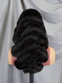 6x4 Density Virgin Human Hair Wigs For Black Women Vietnamese Raw Hair Transparent Lace Front Pre-Plucked Bleached Knots (option: Body wave-6x4 22Inch)