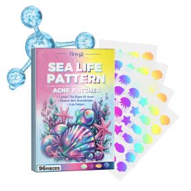 Hoygi Cute Colorful Acne Patches Reduce Acne & Pimples Anti-Dryness Deep Hydration Facial Cleansing (option: 1pcs)