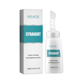 EELHOE Hair Straightening Cream Moisturizing & Nourishing Hair Repair Damage Smoothing Frizz & Split Ends Conditioning Cream (option: 1pcs)