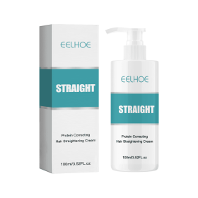EELHOE Protein Corrective Straightening Cream Smoothing Frizz Repairing Damaged Hair Leave-In Smoothing Conditioner (option: 1pcs)