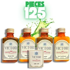 Roomsium Victor, Goji Berry Scented, Travel Size Toiletries Set For Hosts, Homes, Hotels, SPAs, Gift Shops (option: Case)